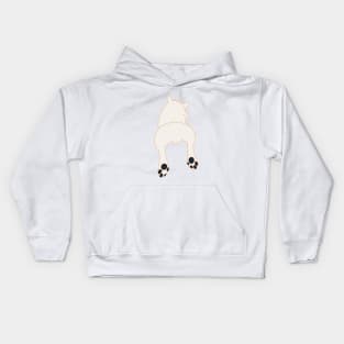 The back side and the ball of dog Kids Hoodie